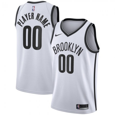 Herren NBA Brooklyn Nets Trikot Benutzerdefinierte Nike 2020-2021 Association Edition Swingman